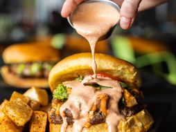 burger, burger sos, recept