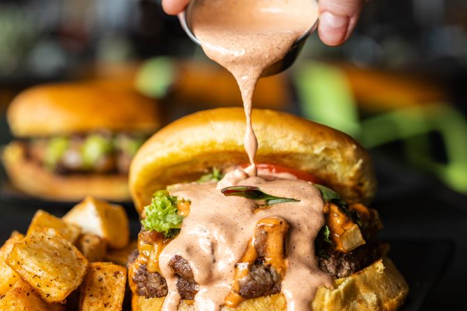 burger, burger sos, recept burger, burger sos, recept