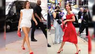 Kakva igra boja! Hejli Biber opasno "preti" da postane ikona stila: Čedna bela i vatrena crvena haljina