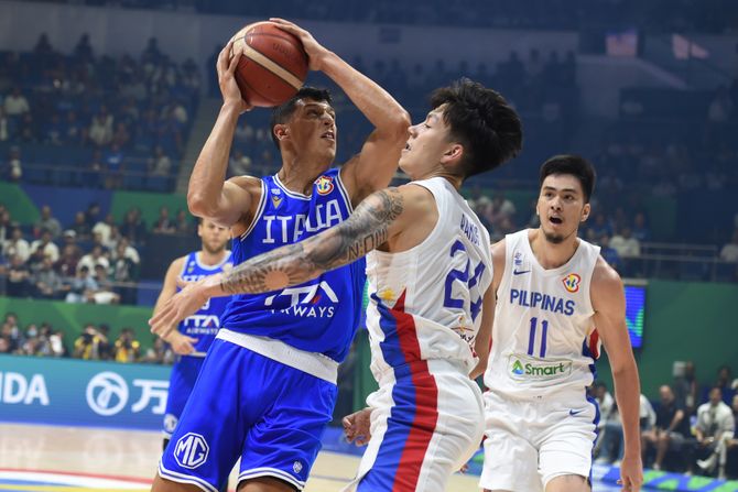 Košarkaška reprezentacija Italije, Košarkaška reprezentacija Filipina, Mundobasket