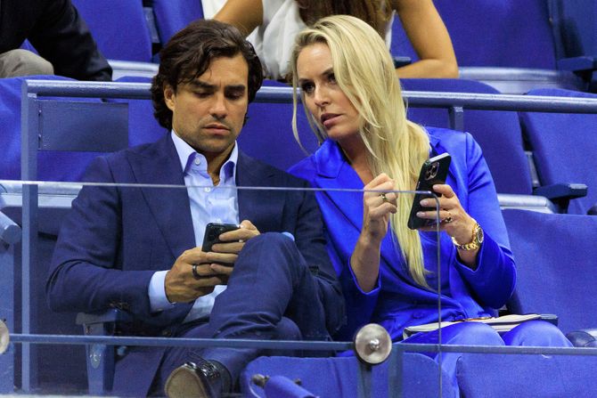 Novak Đoković, US Open 2023; Lindzi Von Novak Đoković, US Open 2023; Lindzi Von