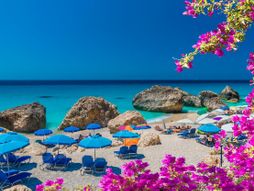 Megali Petra, Lefkada, plaža