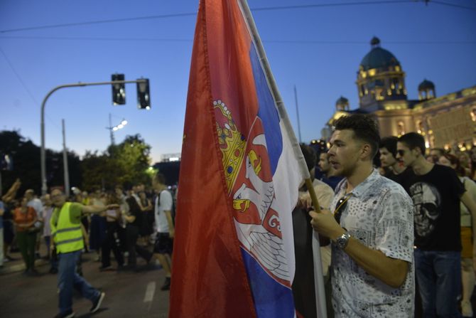 Protest Srbija protiv nasilje