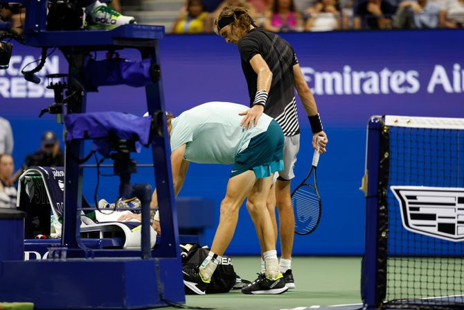Janik Siner, Aleksander Zverev, US open Janik Siner, Aleksander Zverev, US open