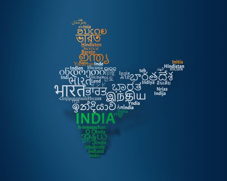 Mapa jezika u Indiji