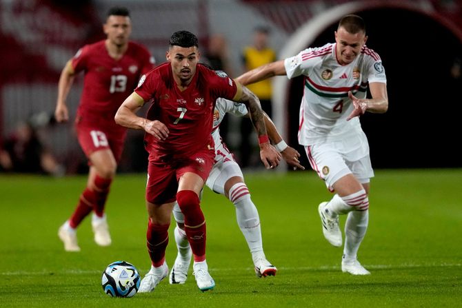 Fudbal Srbija Mađarska kvalifikacije za Evropsko prvenstvo