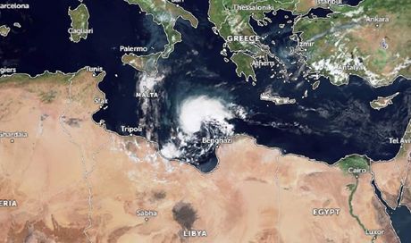 Ciklon nad južnim delom Sredozemnog mora