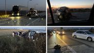 Prve fotografije nakon sudara srpskog autobusa i automobila u Grčkoj: "Iz čista mira prešao u suprotnu traku"