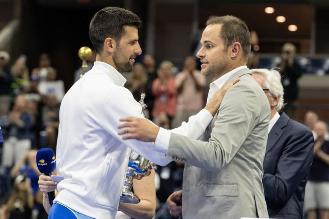 Endi Rodik, Novak Đoković, US Open 2023 Endi Rodik, Novak Đoković, US Open 2023