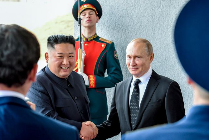 Kim Džong Un Vladimir Putin