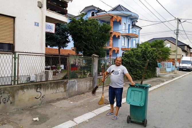 Jovan Šabanović, Leskovac, čišćenje ulica