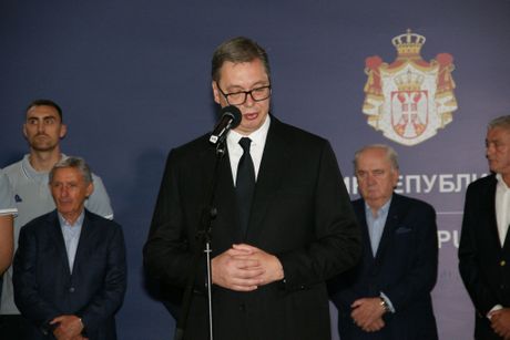 Košarkaši Srbija reprezentacija Aleksandar Vučić prijem