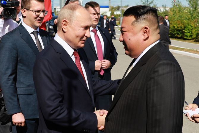 Kim Džong Un Vladimir Putin kosmodrom Kim Džong Un Vladimir Putin kosmodrom