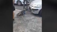 Težak sudar "citroena" i bicikliste u centru Beograda: Muškarac hitno hospitalizovan, video sa lica mesta