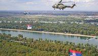 Dan zastave Republike Srbije: Airbus H215 Super Puma i H145M Helikopterske jedinice MUP iznad Beograda