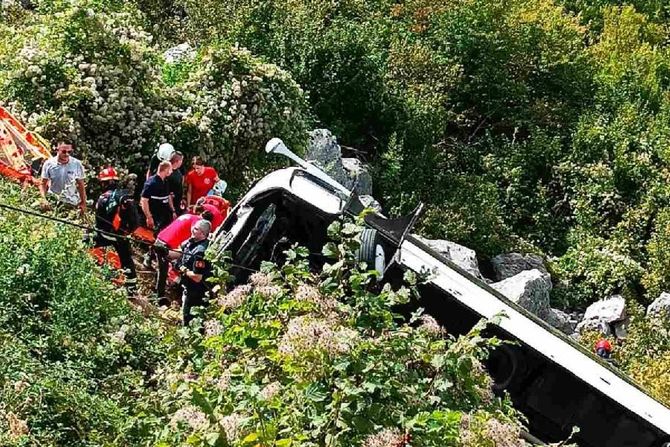 Autobus, nesreća, Crna Gora