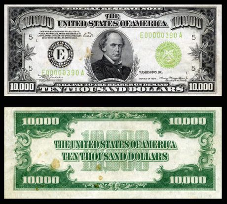 1934 10,000 dollarë