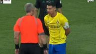 Ronaldo odlepio i grmeo na arbitra, a on ga "ohladio": Ovakvu reakciju nabildovanog sudije nije očekvivao