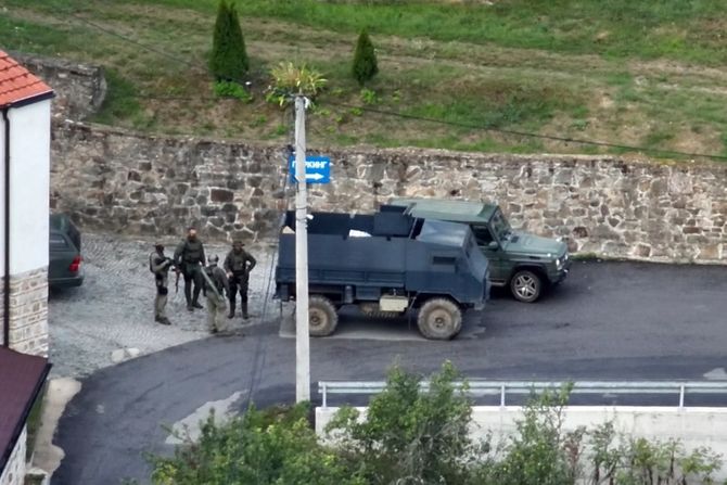 Manastir Banjska, kosovska policija