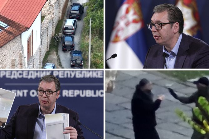 Manastir Banjska, kosovska policija i Aleksandar Vučić