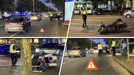 Saobraćaj nesreća motociklista poginuo Bulevar Kralja Aleksandra policajac motor Fičer