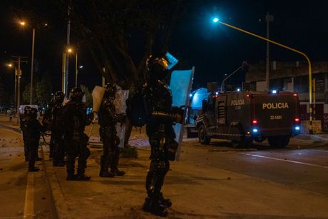Policija, Bogota, Kolumbija