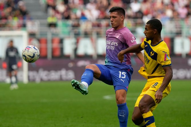 Luka jović i Isak Hien, Milan - Verona