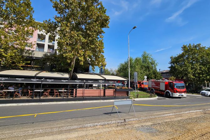 Požar, restoran, Novi Beograd