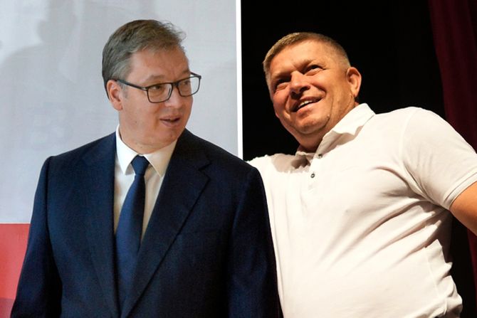 Aleksandar Vučić i Robert Fico