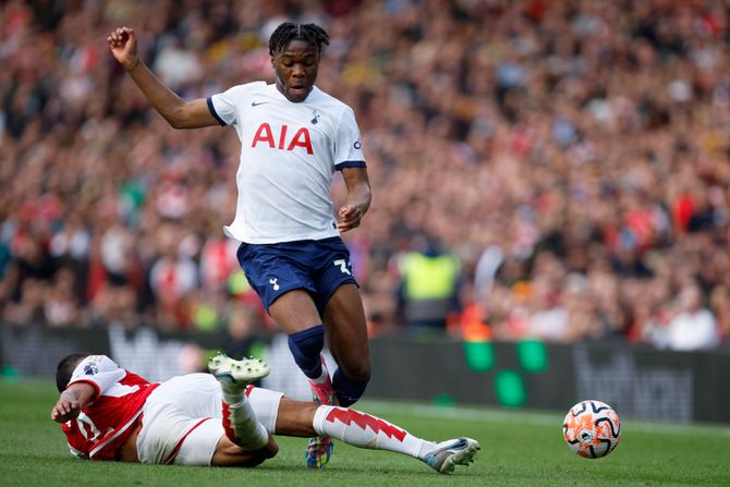 Destini Udogi i Vilijam Saliba, Totenhem - Arsenal Destini Udogi i Vilijam Saliba, Totenhem - Arsenal