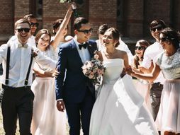 venčanje, svadba, kumovi, mladenci