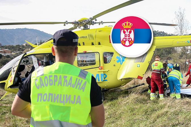 Helikopter, hitna pomoć, saobraćajac