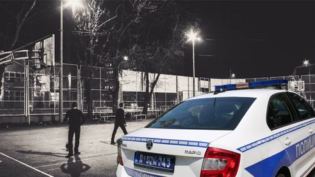Noćni basket, policija
