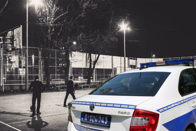 Noćni basket, policija