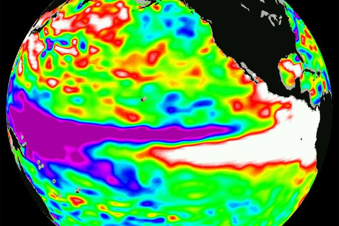 El Ninjo, el nino mapa