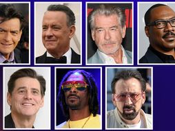 Pirs Brosnan, Čarli Šin, Tom Henks, Džim Keri, Edi Marfi, Snup Dog,  Nikolas Kejdž