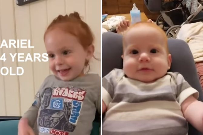 Kfir Bibas i njegova sestra Kfir Bibas i njegova sestra