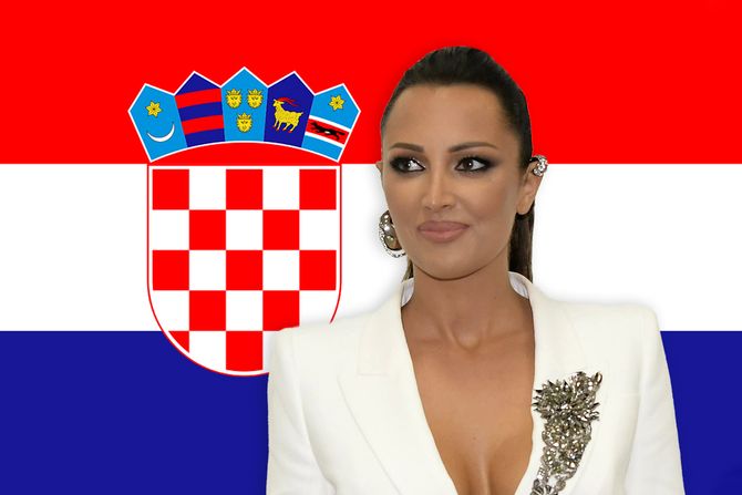 Aleksandra Prijović hrvatska zastava Aleksandra Prijović hrvatska zastava