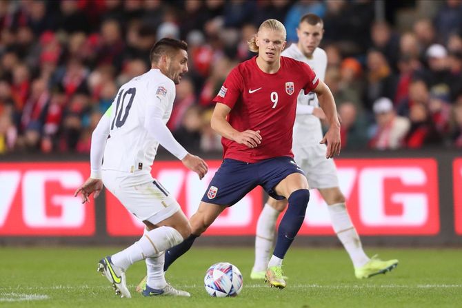 Erling Haland, Fudbalska reprezentacija Srbije, Fudbalska reprezentacija Norveške