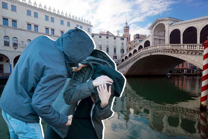 Venecija, Italija tuča