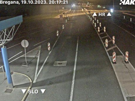 Granični prelaz Bregana, izlazak iz Hrvatske