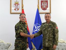 Načelnik Generalštaba Vojske Srbije general Milan Mojsilović primio je danas komandanta Kfora general-majora Ozkana Ulutaša