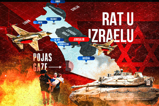 Mapa Izraela, Pojas Gaze, rat u Izraelu