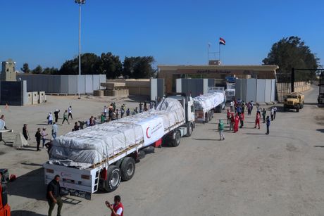 Granični prelaz Rafah humanitarna pomoć pojas Gaze kamioni