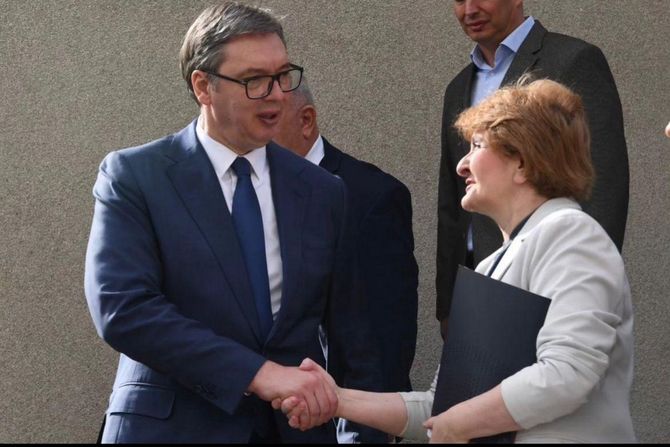 Danica Grujičić Aleksandar Vučić Danica Grujičić Aleksandar Vučić