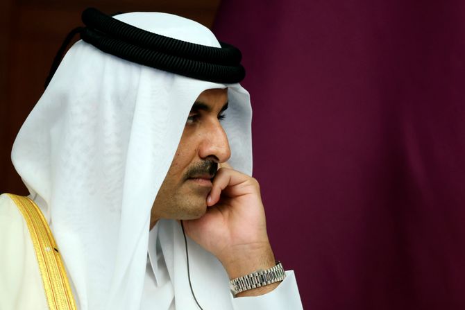 Emir of Qatar Tamim bin Hamad Al Thani Katar šeik