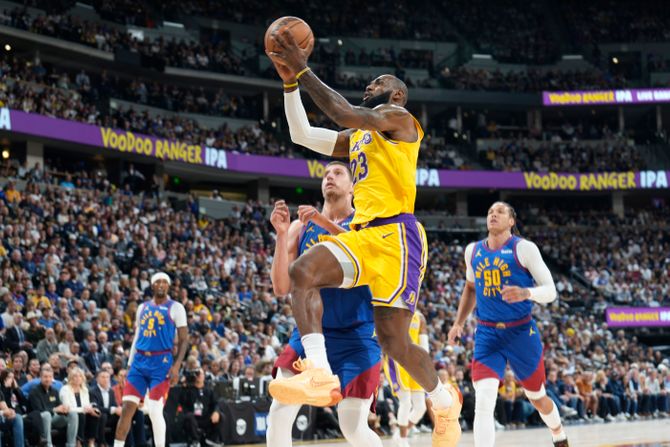 Lakers Nuggets Basketball