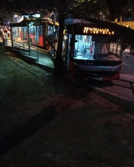 Autobus 77 udes Studentski dom Slobodan Penezić