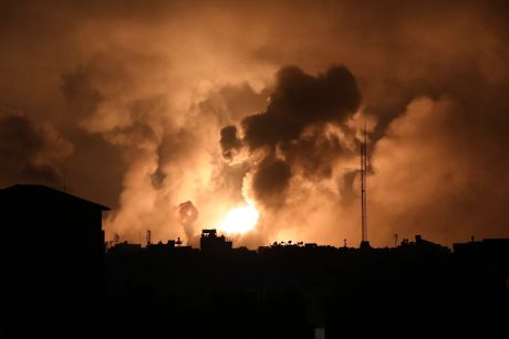 Vazdušni udar izraelske avijacije na položaje Hamasa u Gazi, Izrael, Gaza