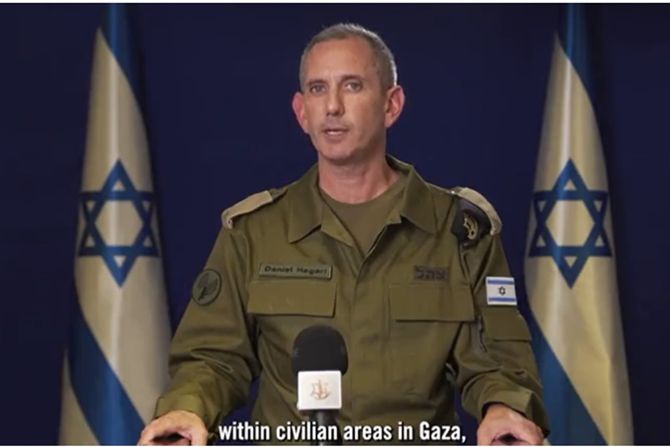 Daniel Hagari, portparol, IDF, vojska Izrael